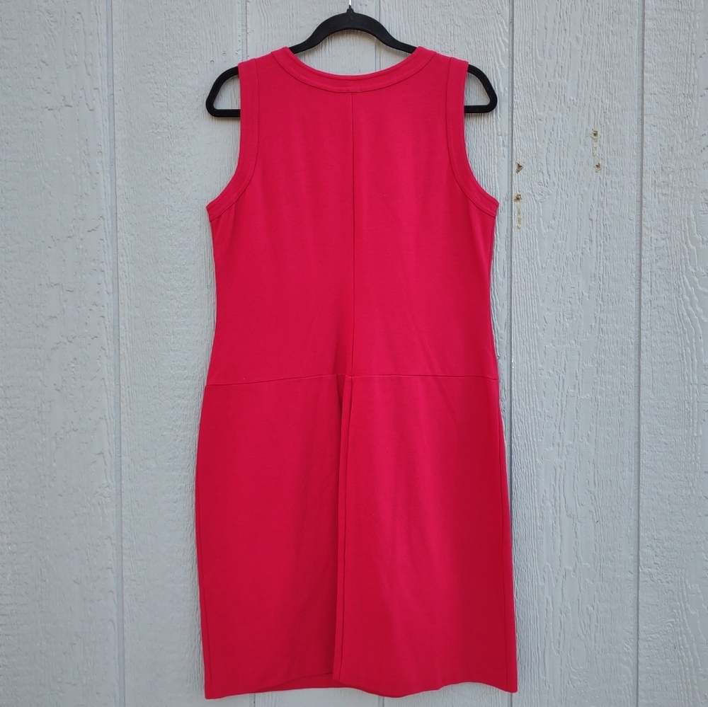 Talbot's Knit Stretch Sheath Dress 12 Red - Picture 2 of 12